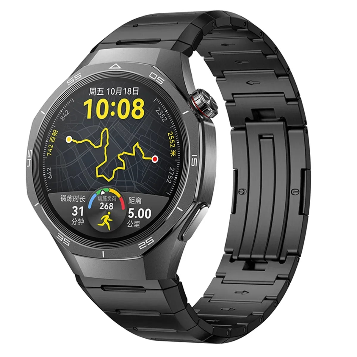 22MM Luxury Stainless Steel Band for Huawei Watch GT5 Pro / GT5 / GT4 46mm