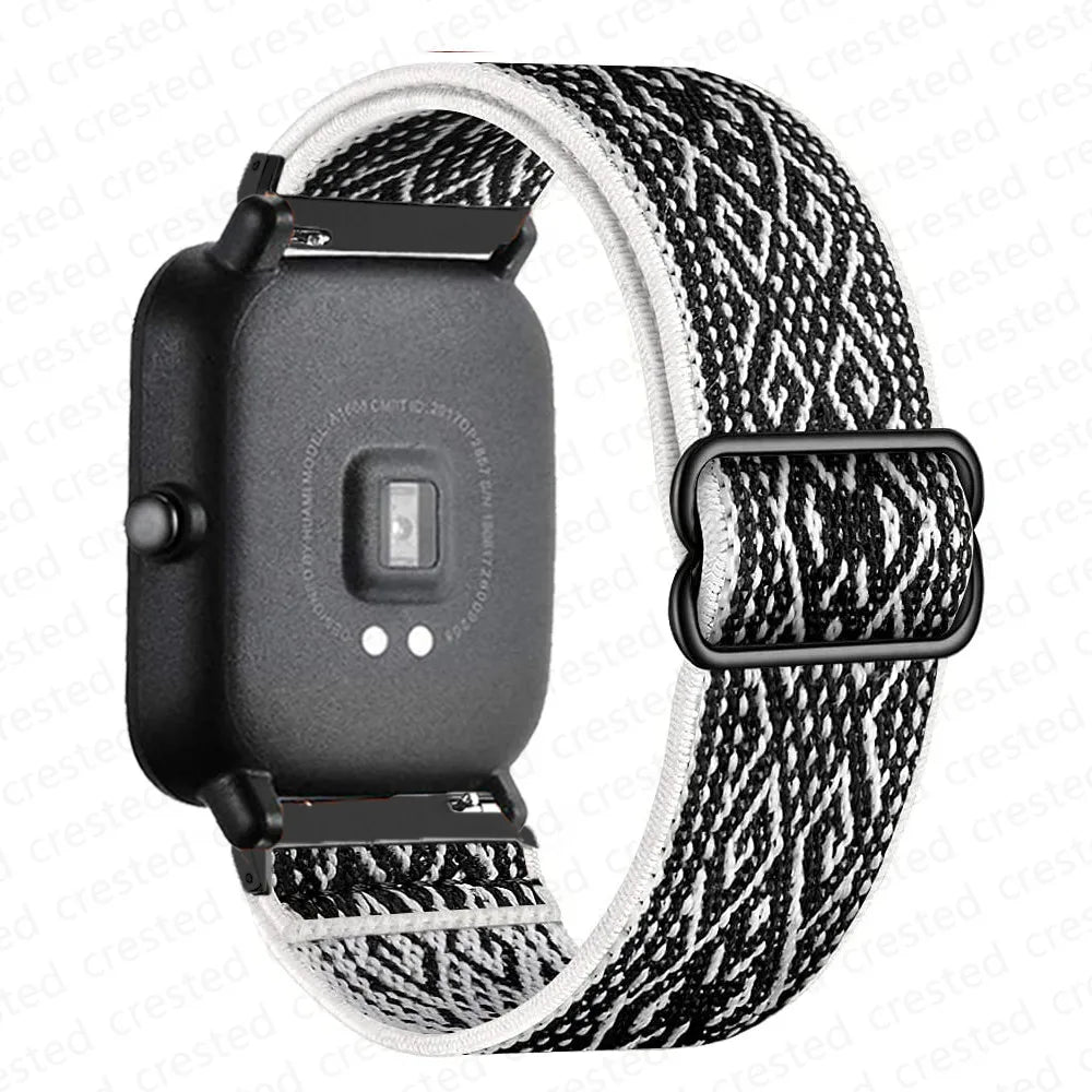 Motorola Moto Watch Stretch Nylon Loop Band with Slide Buckle