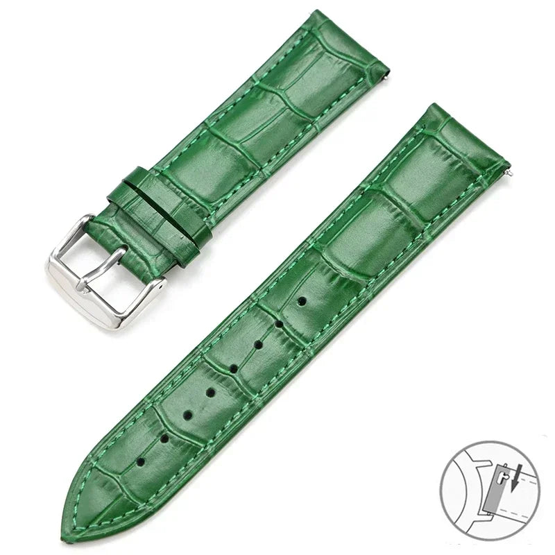 Suunto Race, Vertical & 9 Peak Croc-Embossed Leather Band