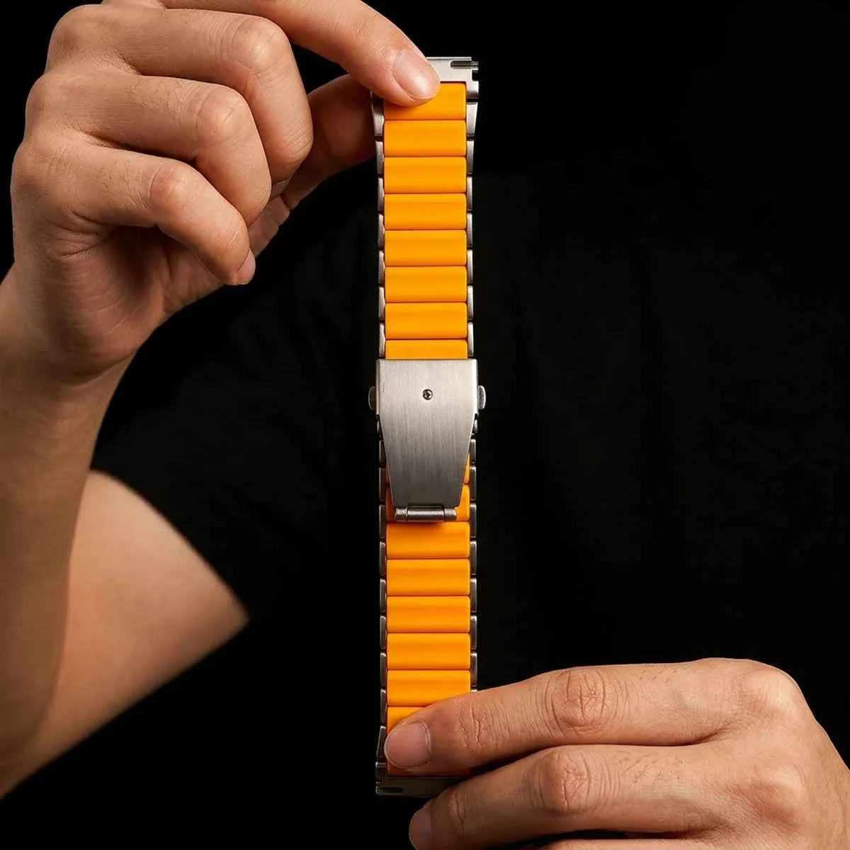 22MM Luxury Titanium Silicone Band for Huawei Watch GT6 Pro / GT5 / GT4 / GT3 & Watch 5 / 4 / 3