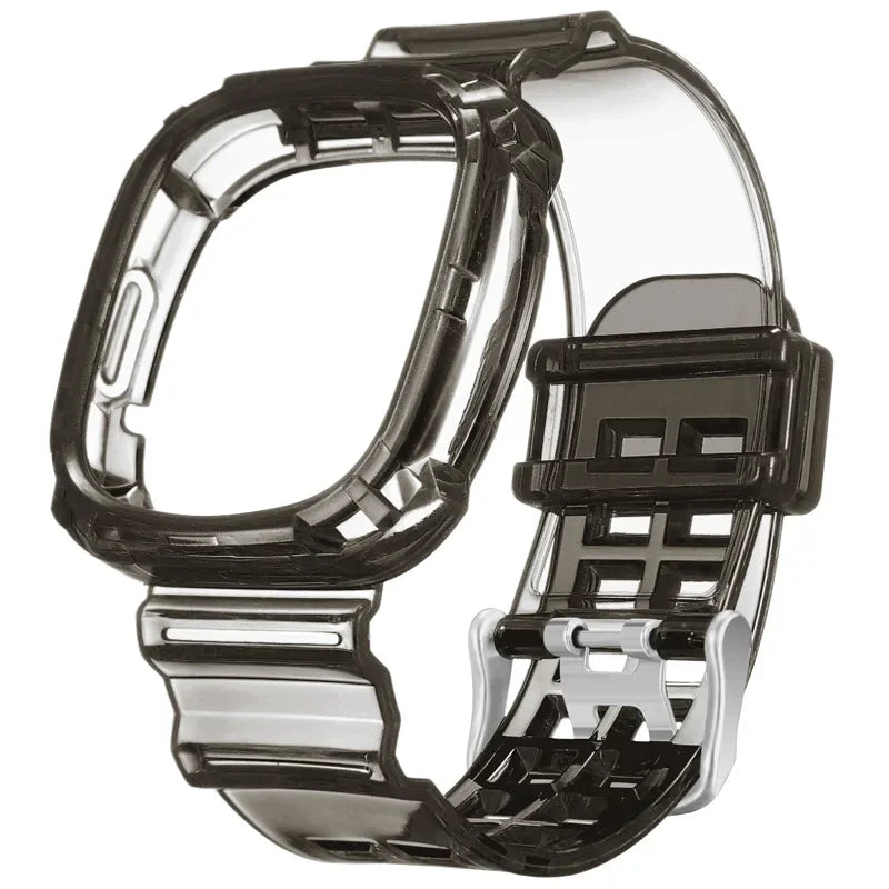 Fitbit Versa 4 & Versa 3 Clear Band with Built-In Case