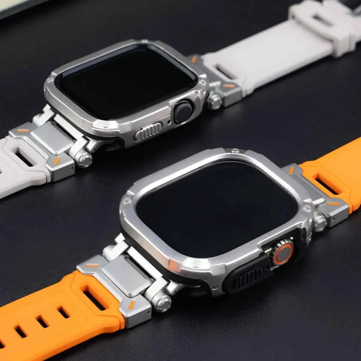 Silicone Band + TPU Case for Apple Watch – Series 11/10/9/8/7/6/SE & Ultra 1/2/3 | 44–49mm