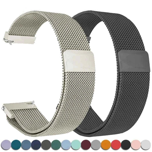 20/22mm Magnetic Milanese Loop Band – Samsung Galaxy Watch 7/6/5/4, Huawei GT5/GT4/GT3, Gear S3 & More