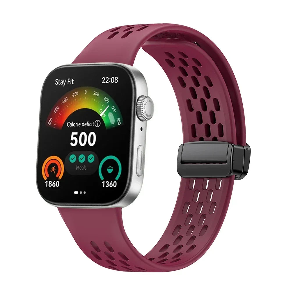 Silicone Sport Band with Magnetic Buckle for Huawei Watch Fit 3