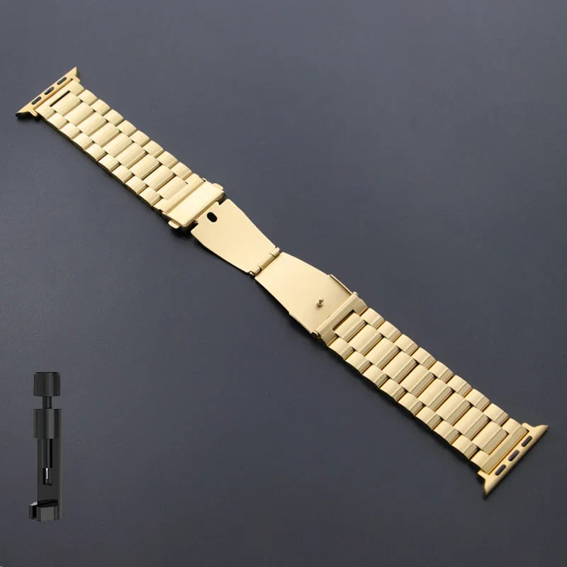 Stainless Steel Strap for Apple Watch Ultra 3/2/1 49mm – Series 11/10/9/8/7/6/SE/5/4/3 46/45/44/42/41/40/38mm