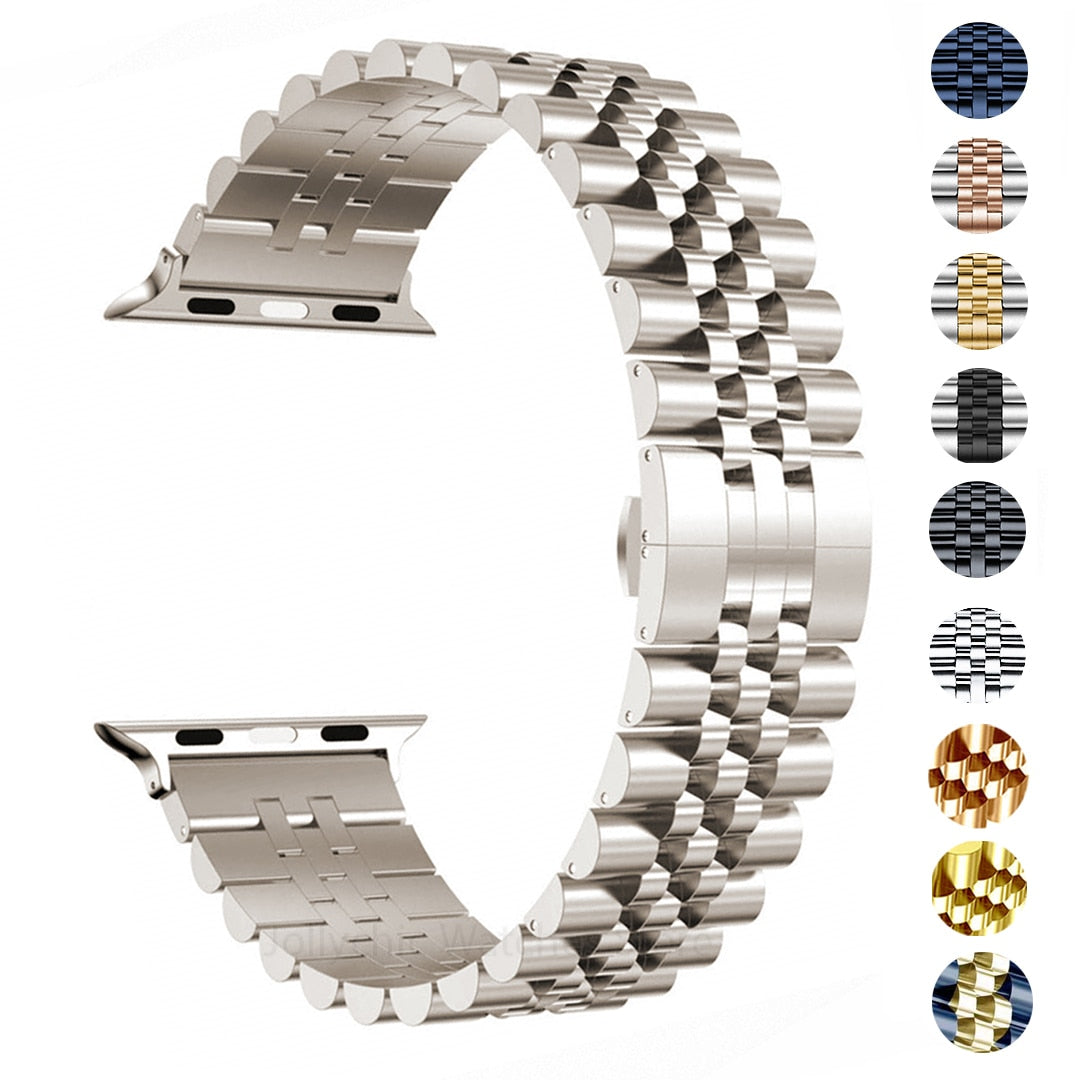 Stainless Steel Apple Watch Strap Series 11/10/9/8/7/6/5/4/ SE / Ultra 1/2/3
