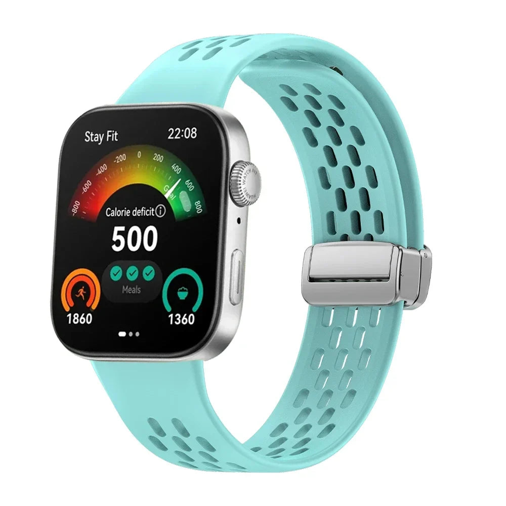 Silicone Sport Band with Magnetic Buckle for Huawei Watch Fit 3