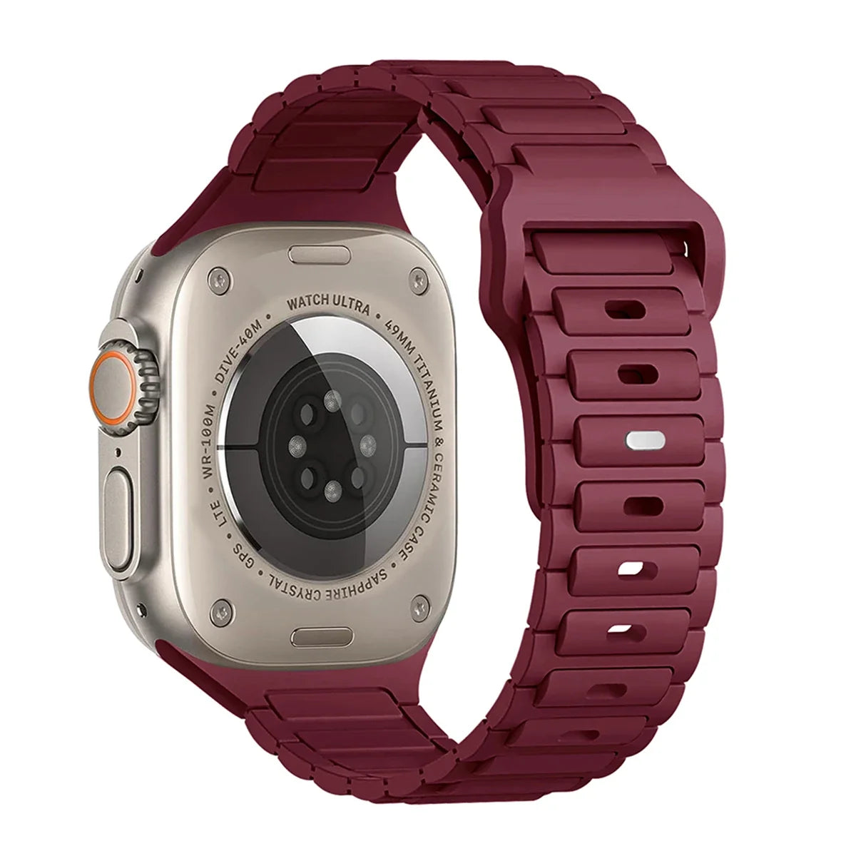 Silicone Strap for Apple Watch Ultra 3/2/1 49mm – Series 11/10/9/8/7/6/SE/5/4 46/45/44/42/41/40mm