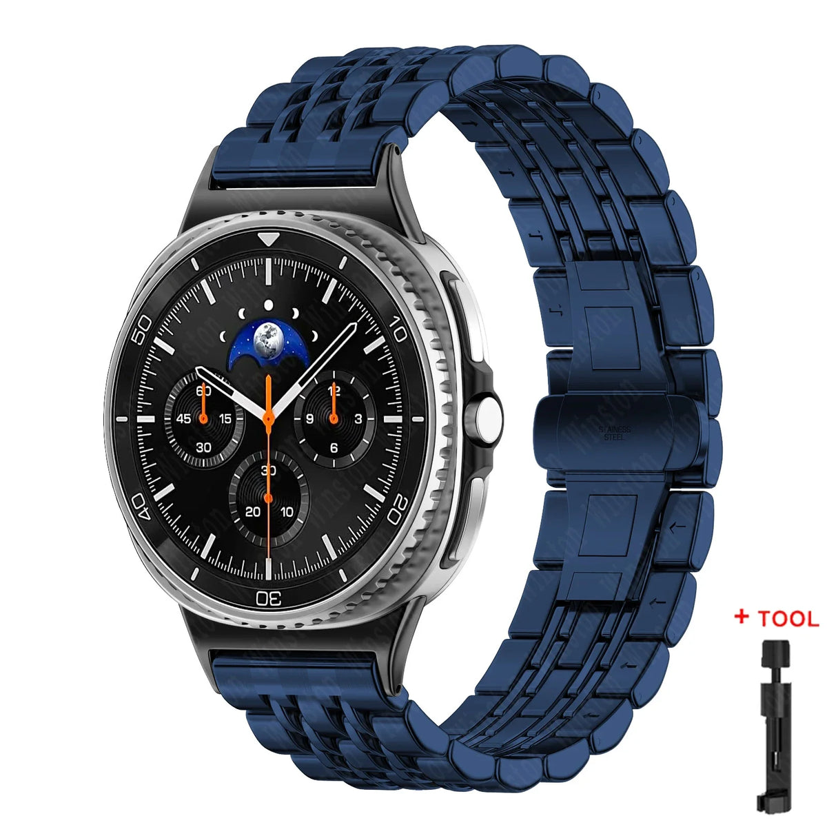 Stainless Steel Band for Samsung Galaxy Watch 8 40mm 44mm, 8 Classic 46mm & Ultra 47mm