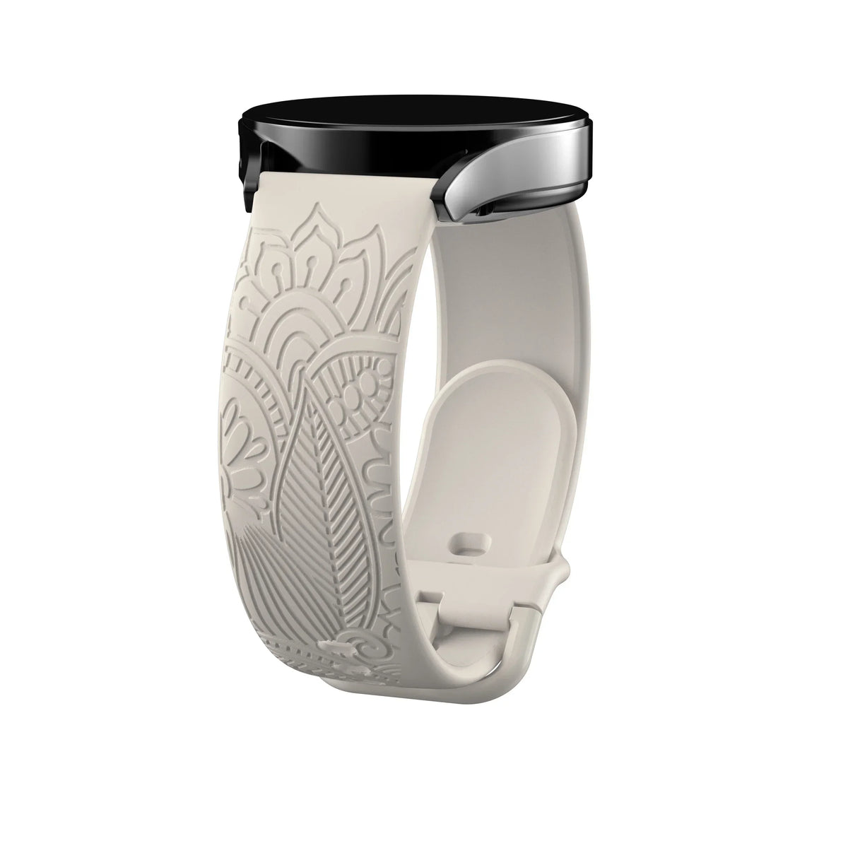 TicWatch Pro 3, E3 & GTH Engraved Mandala Silicone Band