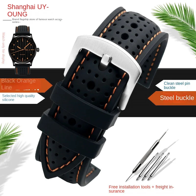 Polar Vantage, Grit X & Ignite Stitched Perforated Silicone Band
