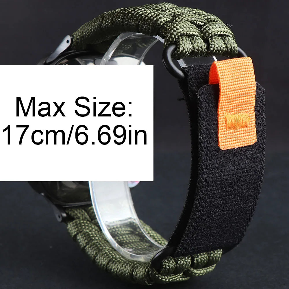 Samsung Galaxy Nylon Umbrella Rope Watch Band For Watch8/Watch8 Classic/Watch9/Ultra/Ultra2
