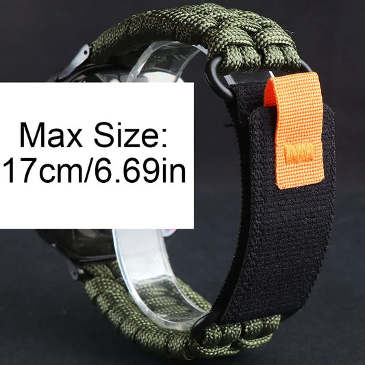 Samsung Galaxy Nylon Umbrella Rope Watch Band For Watch8/Watch8 Classic/Watch9/Ultra/Ultra2