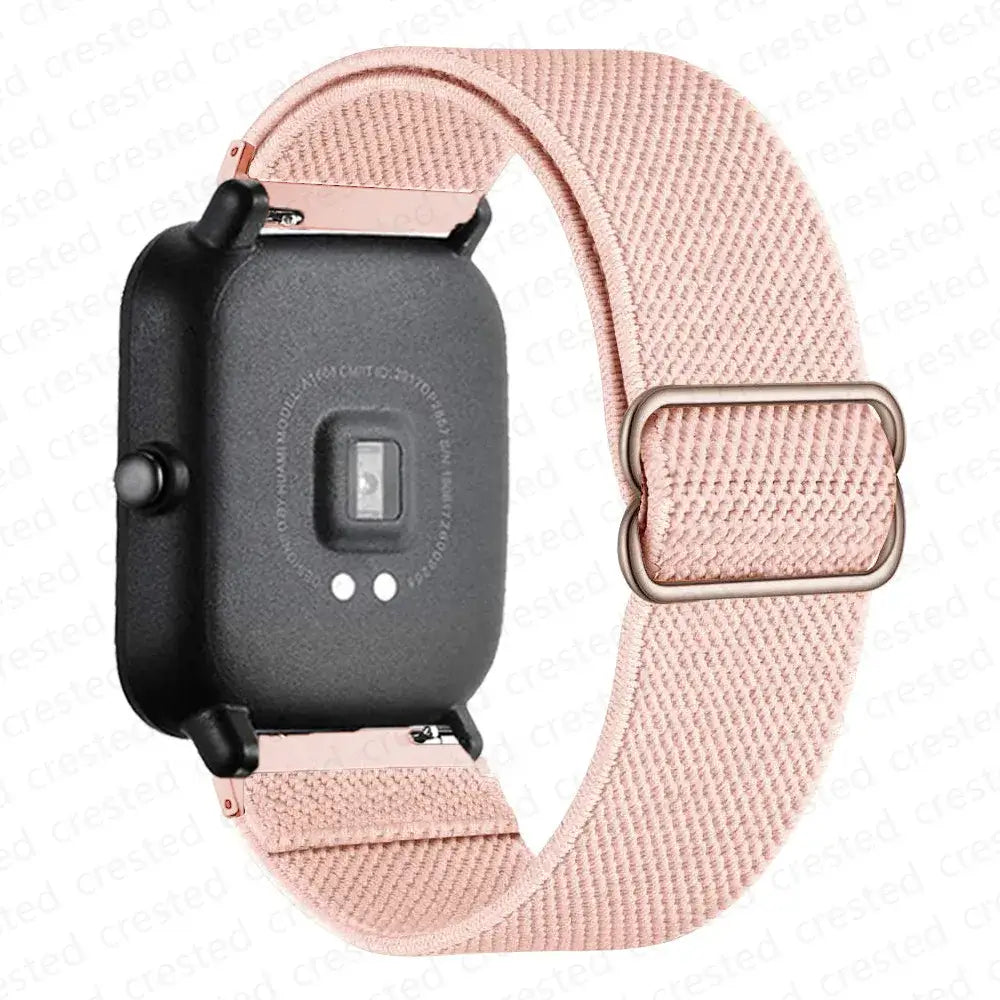 Amazfit Balance, GTR, GTS & Bip Stretch Nylon Loop Band, Slide Buckle