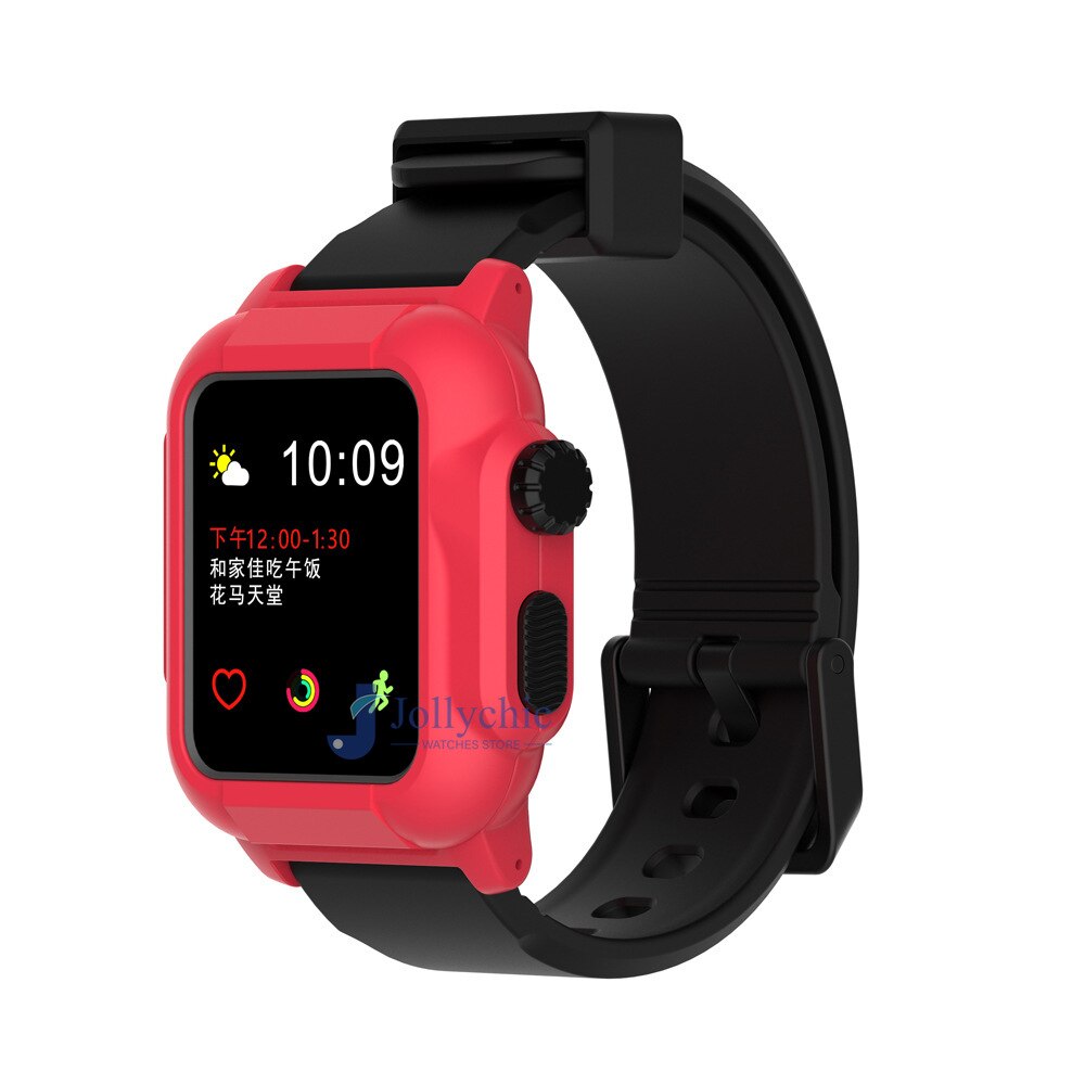 Silicone Band+Case For Apple Watch Strap - Stylish Protection
