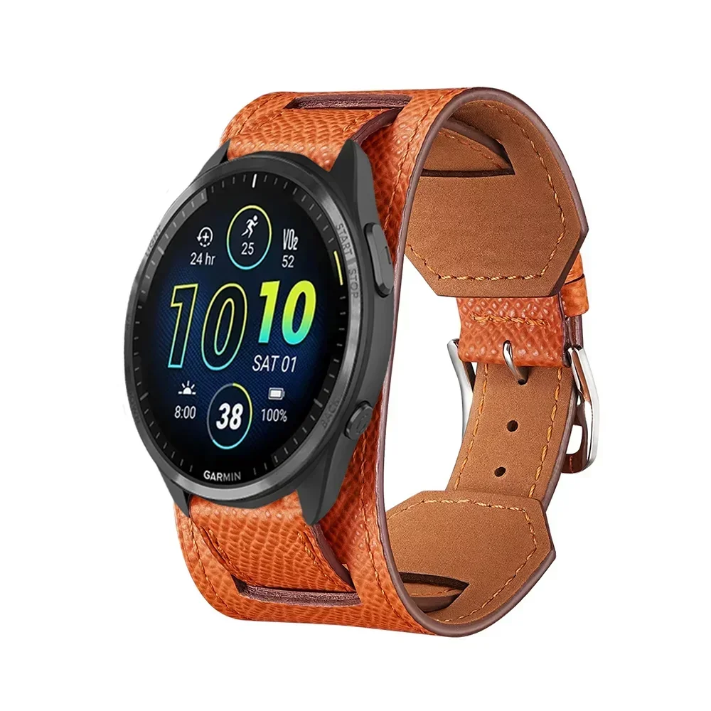 Garmin 20/22mm Quick Release Leather Cuff Band
