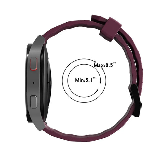 Motorola Moto Watch Geometric Silicone Band with Black Buckle