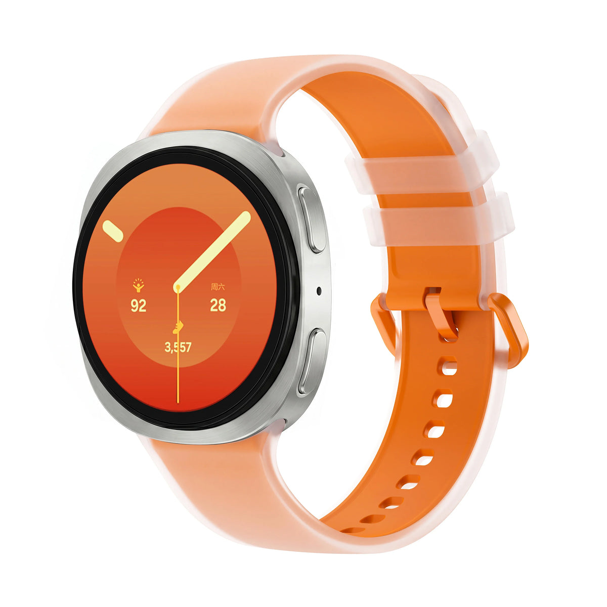 Jelly Silicone Band for Galaxy Watch 8 & 9 40/44mm, 8 Classic 46mm