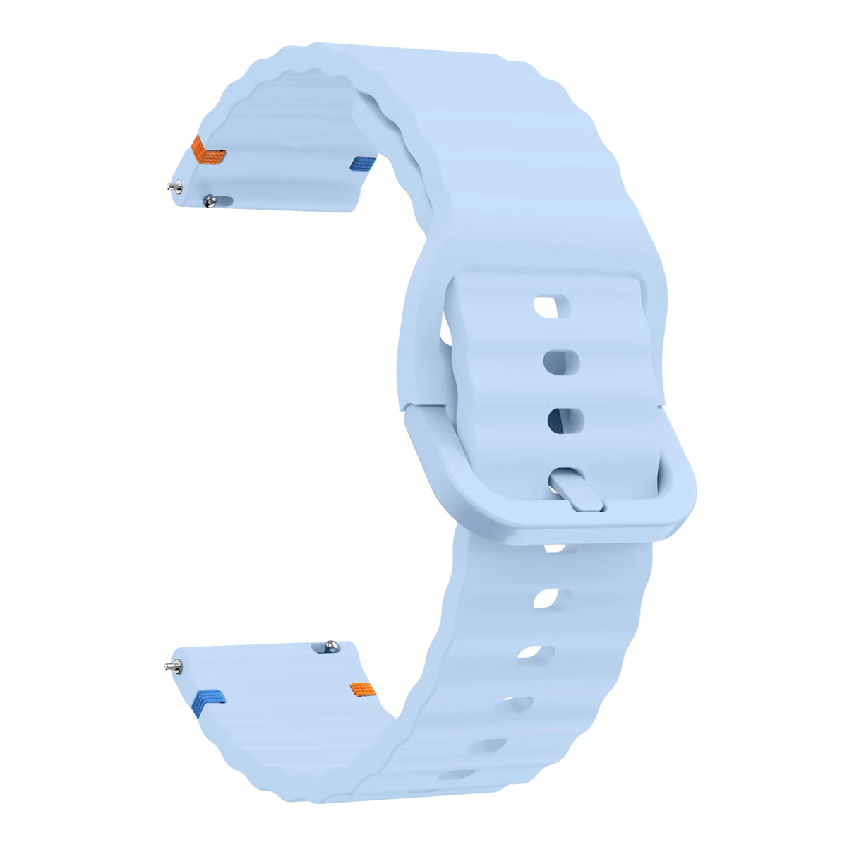 Motorola Moto Watch Ribbed Silicone Band with Matching Buckle