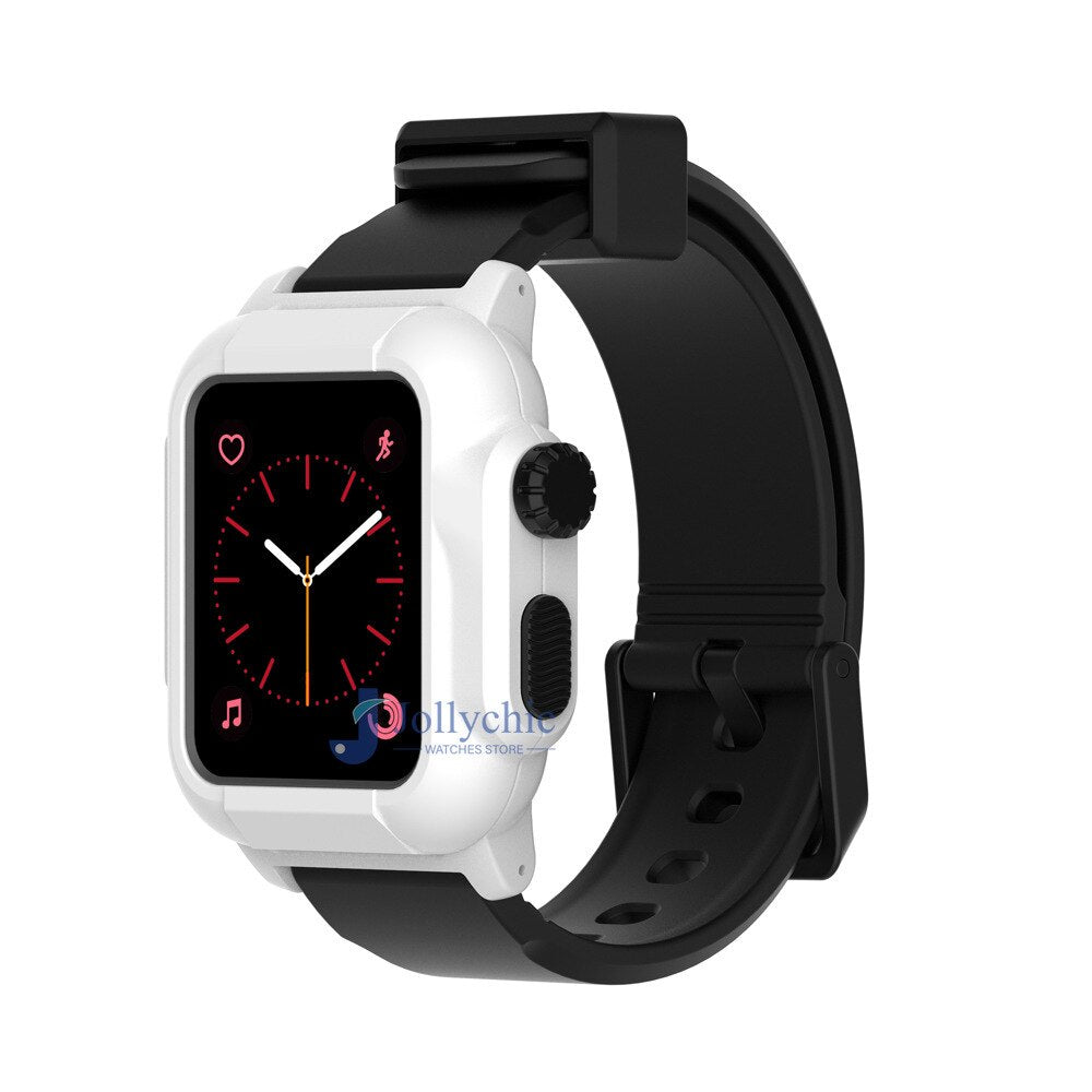 Silicone Band+Case For Apple Watch Strap - Stylish Protection