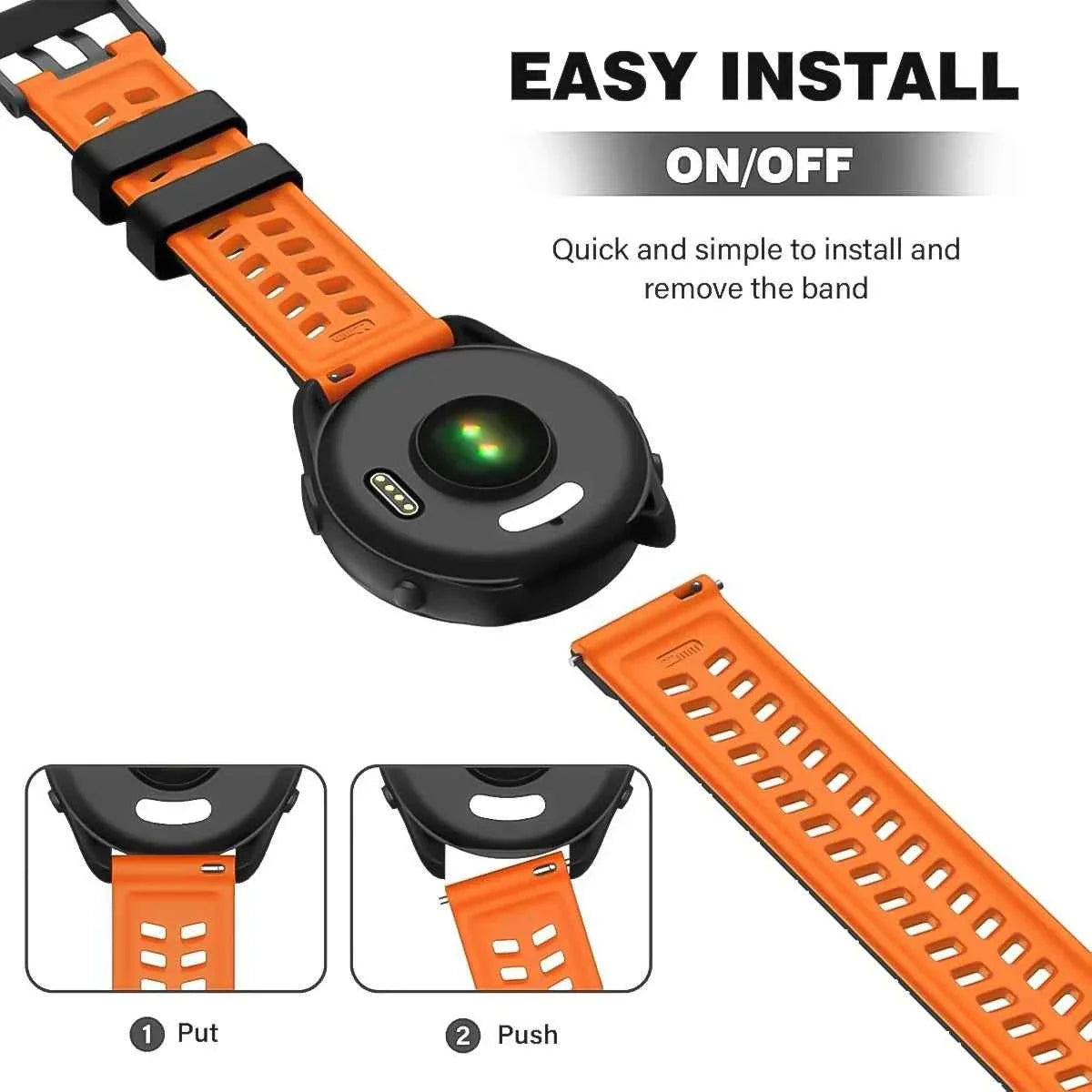 22mm Breathable Silicone Band for Huawei Watch GT6 / GT5 / GT4 / GT3 Pro