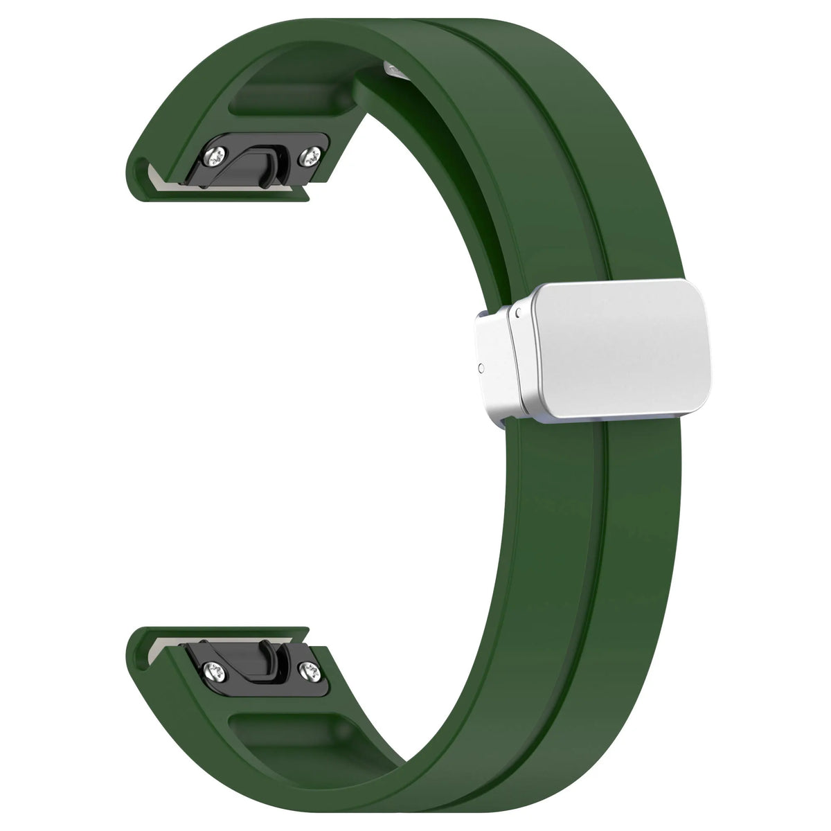 Garmin QuickFit 20/22/26mm Silicone Band with Magnetic Clasp