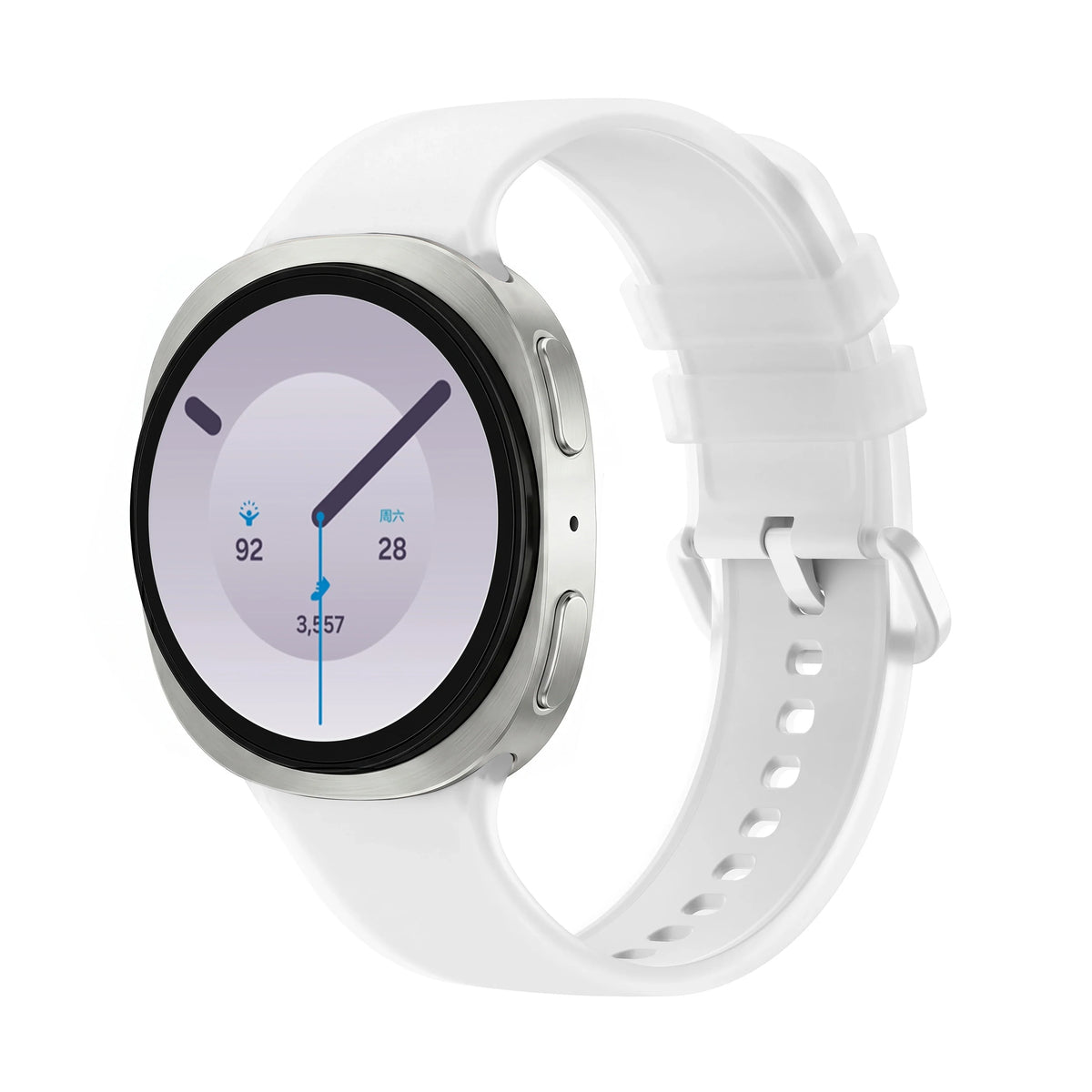 Jelly Silicone Band for Galaxy Watch 8 & 9 40/44mm, 8 Classic 46mm