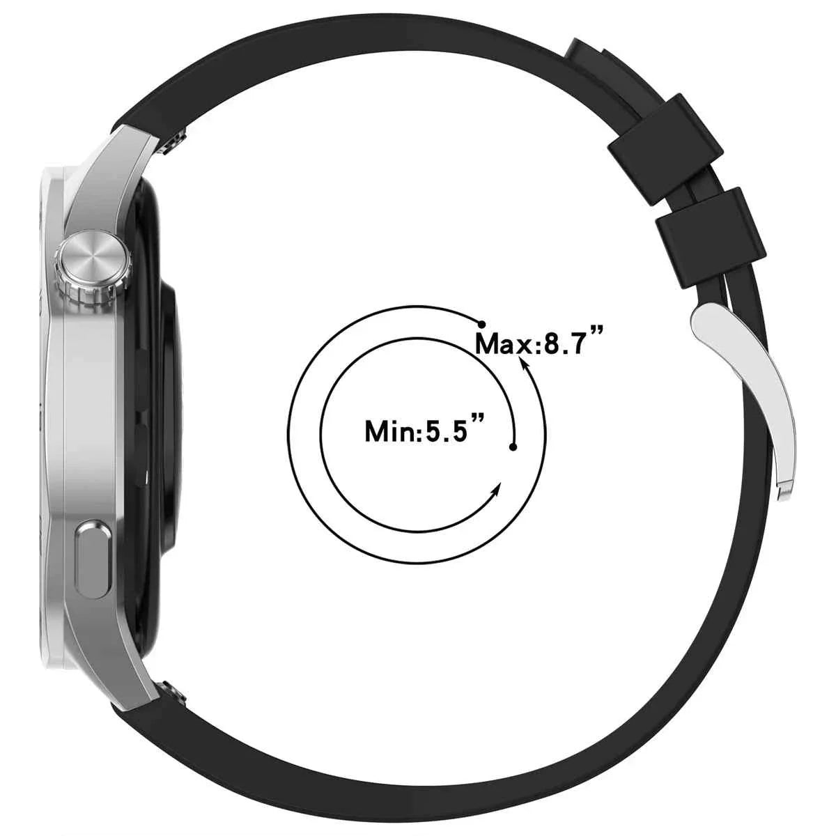 22mm Silicone Band for Huawei Watch GT6 / GT5 Pro & Garmin Forerunner / Venu