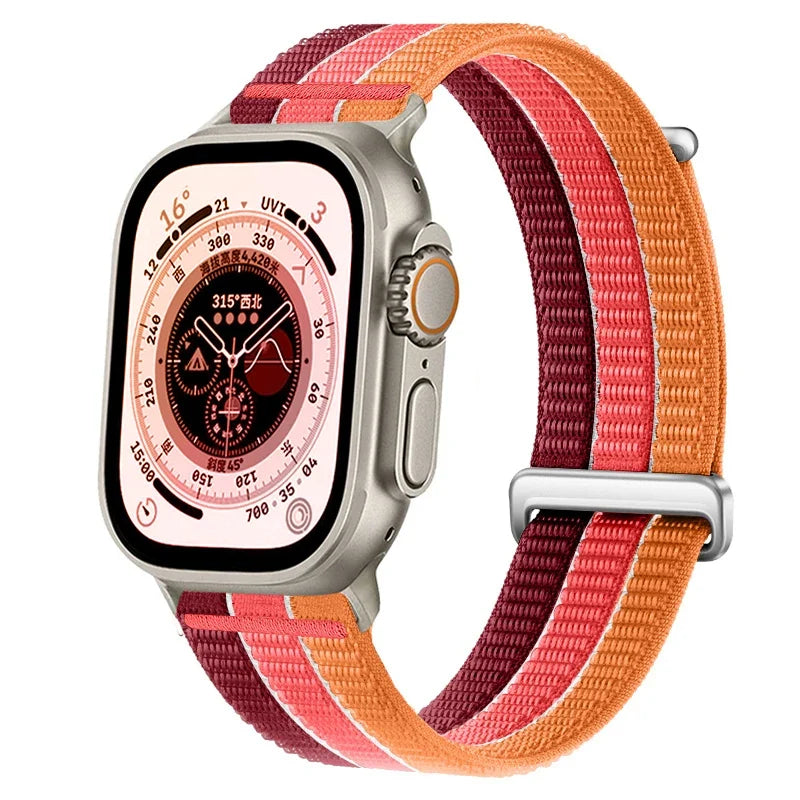 Nylon Weave Sport Band for Apple Watch Series 1-12, SE & Ultra 1/2/3/4