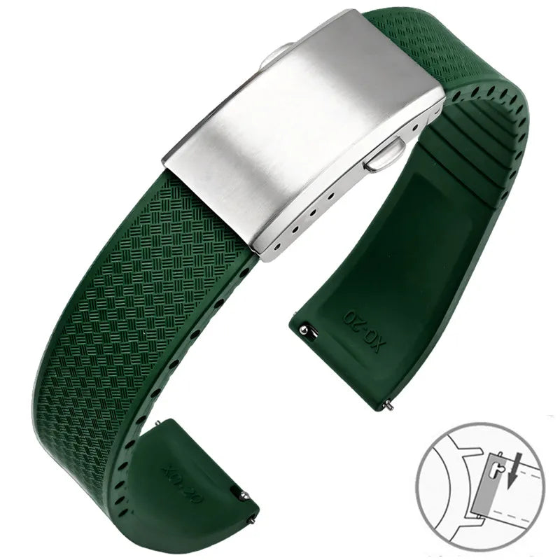 COROS PACE & APEX FKM Rubber Band with Folding Clasp