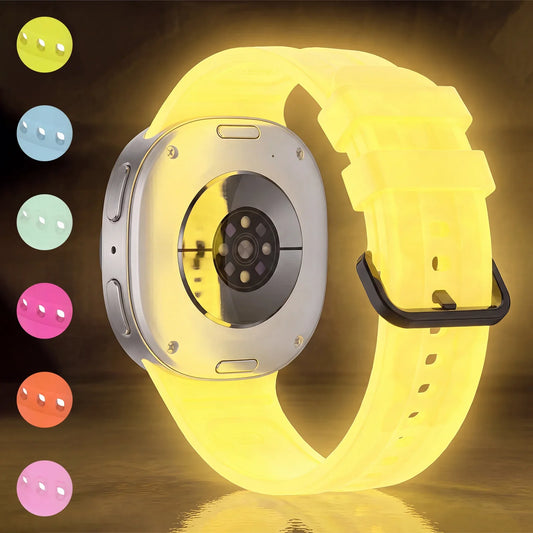 Galaxy Watch8, Watch8 Classic & Watch9 Glow-in-the-Dark Silicone Band
