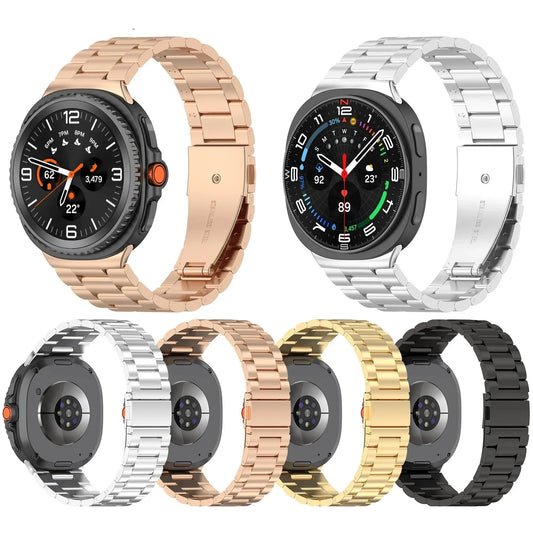 Samsung Galaxy Stainless Steel Link Watch Band - Watch8/Watch8 Classic/Watch9/Ultra/Ultra2