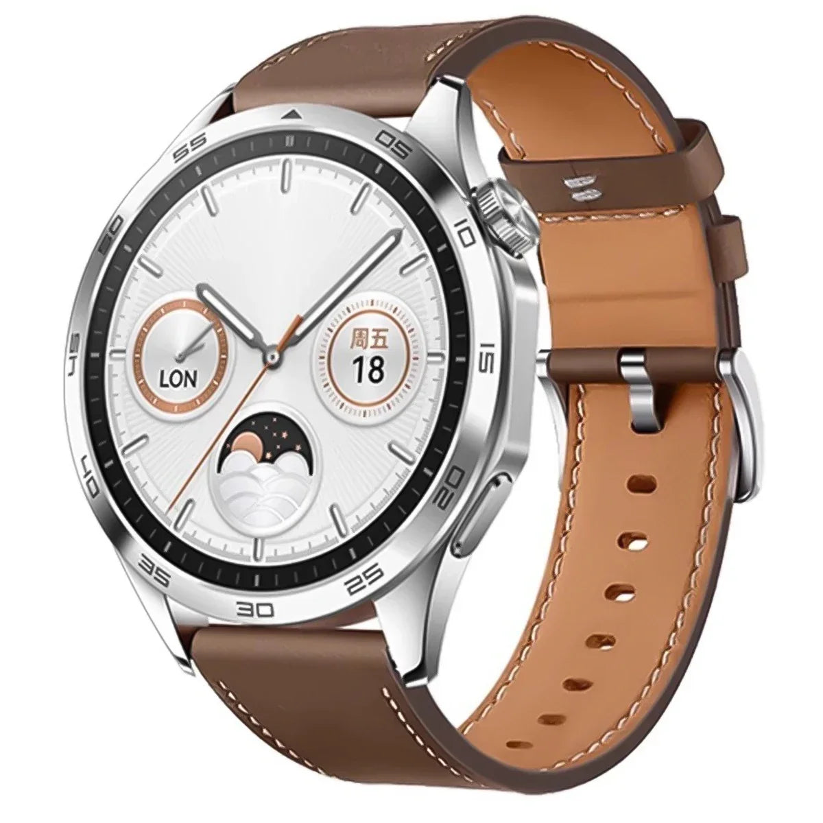 Leather Watch Strap for Huawei Watch GT3 / GT4 / 4 Pro – 20mm & 22mm