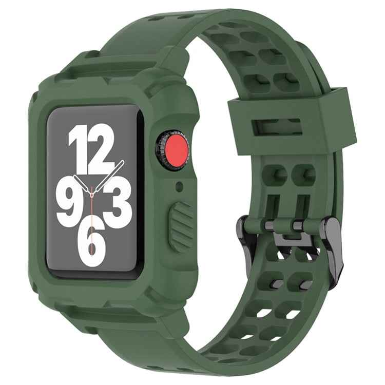 Silicone Apple Watch Band+Case Series 9/8/7/6/5/4/SE