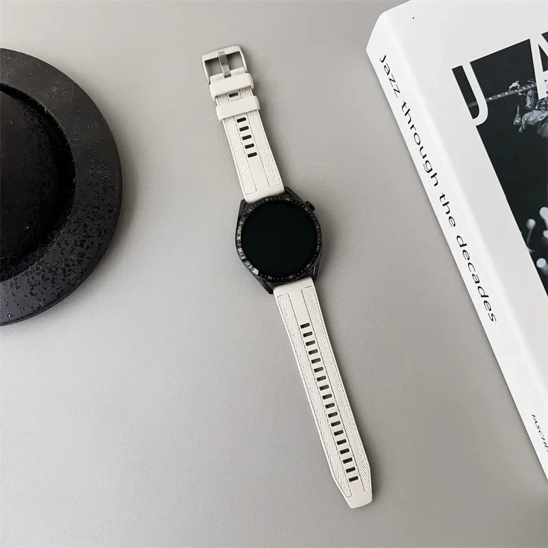 Motorola Moto Watch Silicone Band with Canvas-Look Texture