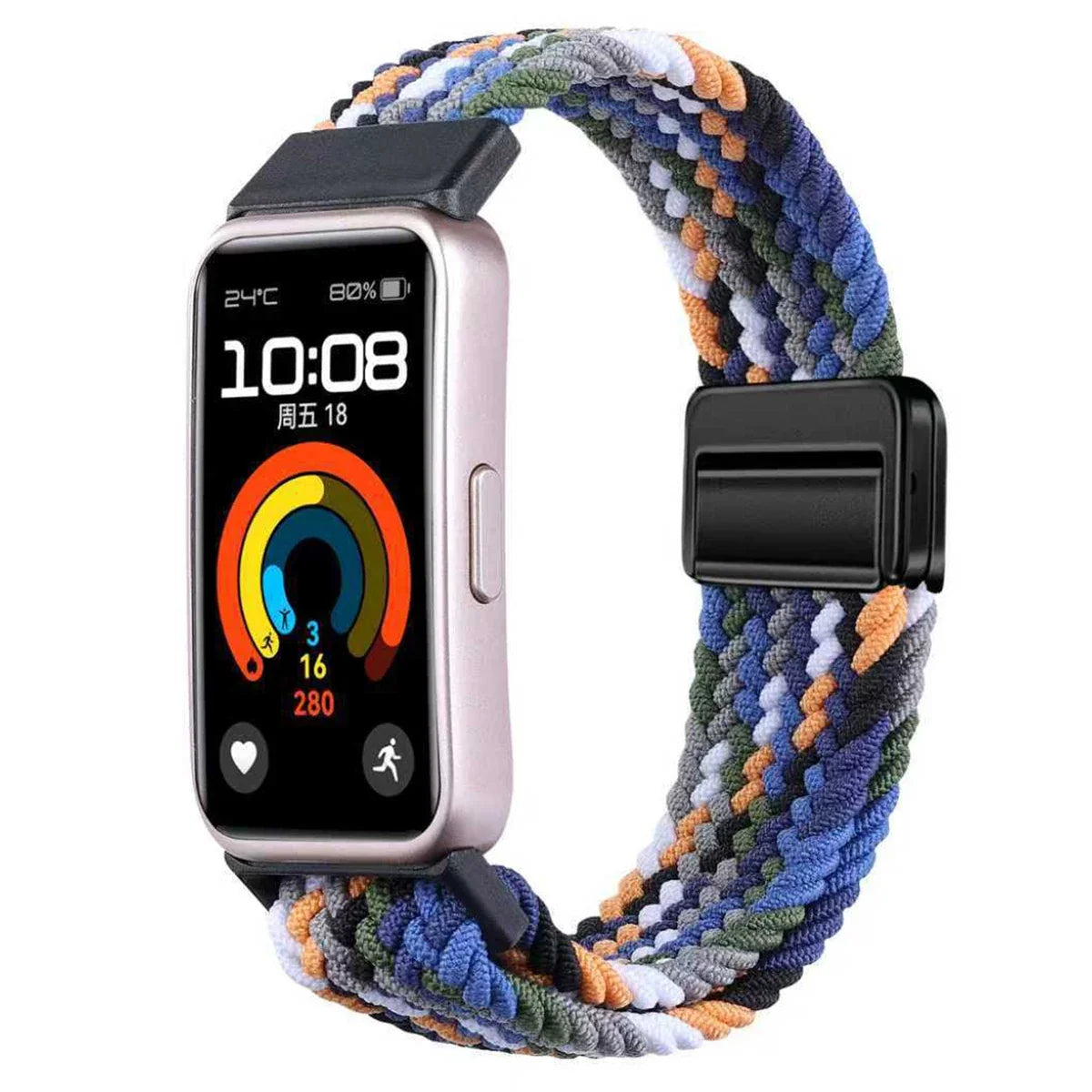 Magnetic Nylon Loop Band for Huawei Band 10 / 9 / 8