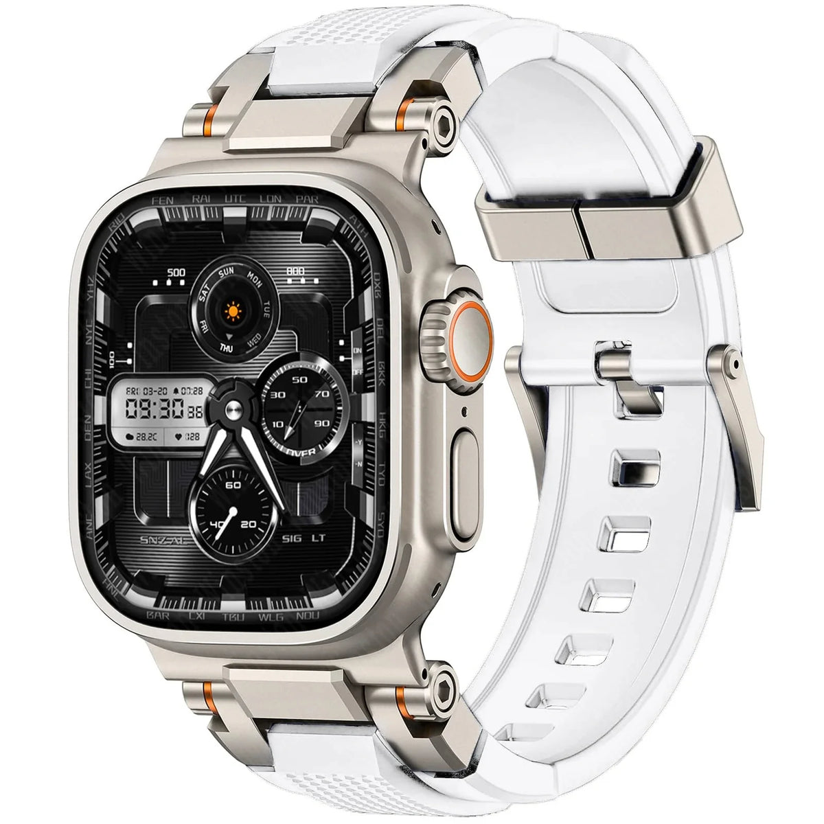 Men's Sport Silicone Strap for Apple Watch Ultra 3/2 49mm – Series 11/10/9/8/7/6 46/45/44/42mm