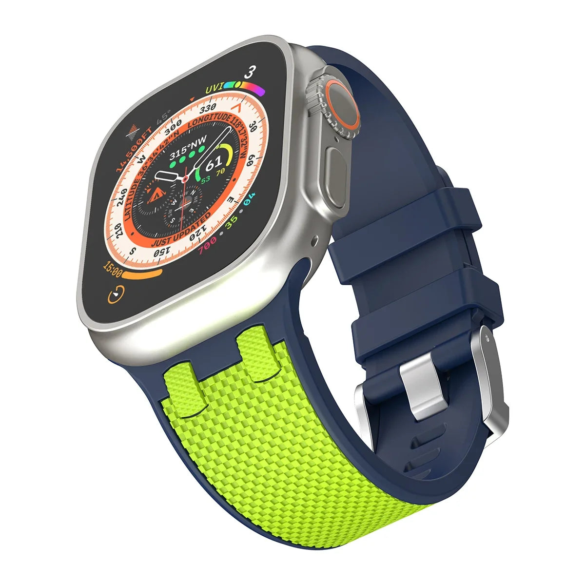 Soft Silicone Sport Apple Watch Band – Rubber Bracelet | Series 11/10/9/8/7/6/SE & Ultra 1/2/3 | 42–49mm