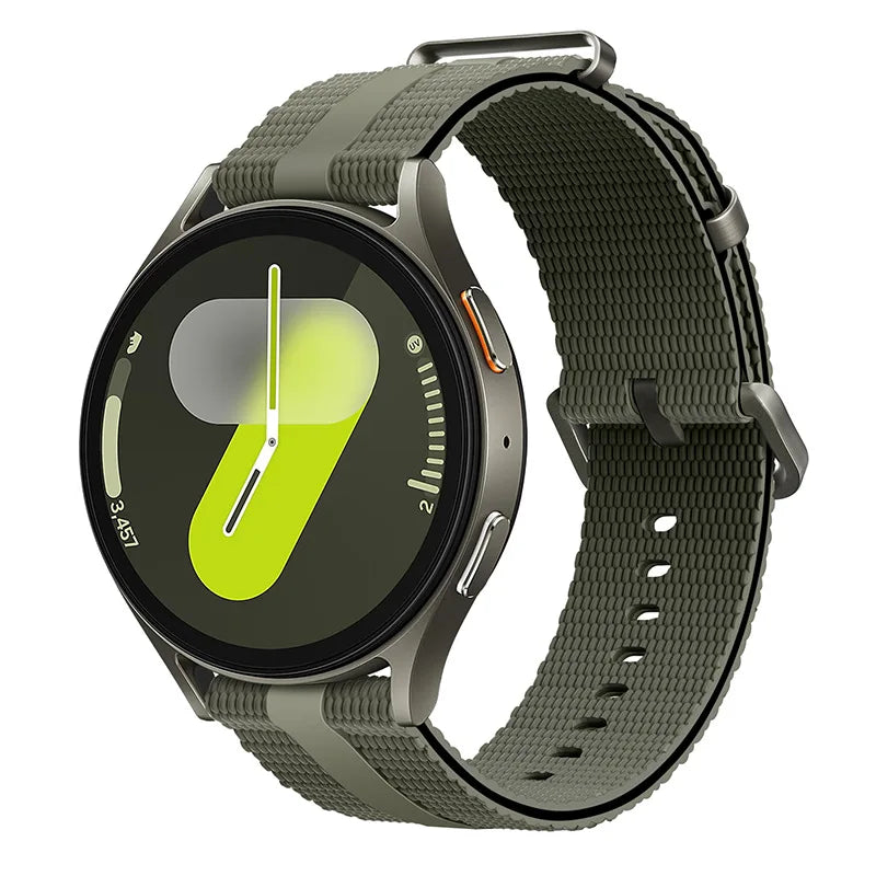 Line Silicone Sport Band for Samsung Galaxy Watch 7 6 5 4 & Huawei Watch GT6 GT5 GT4 | 18mm 20mm 22mm Universal Strap