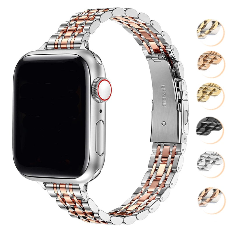 Stainless Steel Apple Bracelet Series 11/10/9/8/7/6/5/4/ SE / Ultra 1/2/3