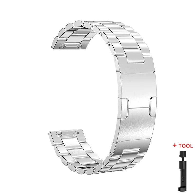 22MM Stainless Steel Band for Huawei Watch GT6 Pro / GT5 / GT4 & CMF Watch Pro / Xiaomi Watch S4
