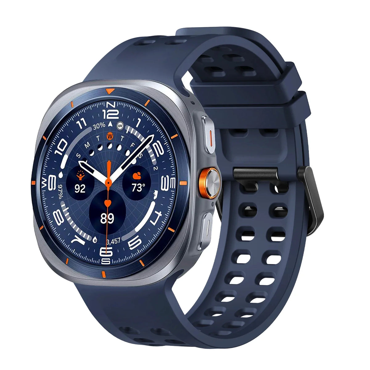 Silicone Sport Band for Samsung Galaxy Watch Ultra 2 & Ultra 2025 47mm | Replacement Strap