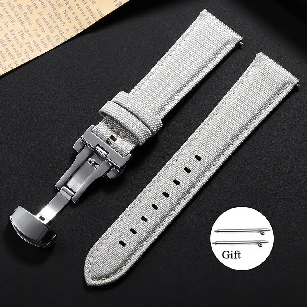 OnePlus Smartwatch Bands Quick Release Sailcloth Nylon Watch Straps