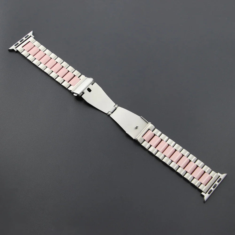 Stainless Steel Strap for Apple Watch Ultra 3/2/1 49mm – Series 11/10/9/8/7/6/SE/5/4/3 46/45/44/42/41/40/38mm