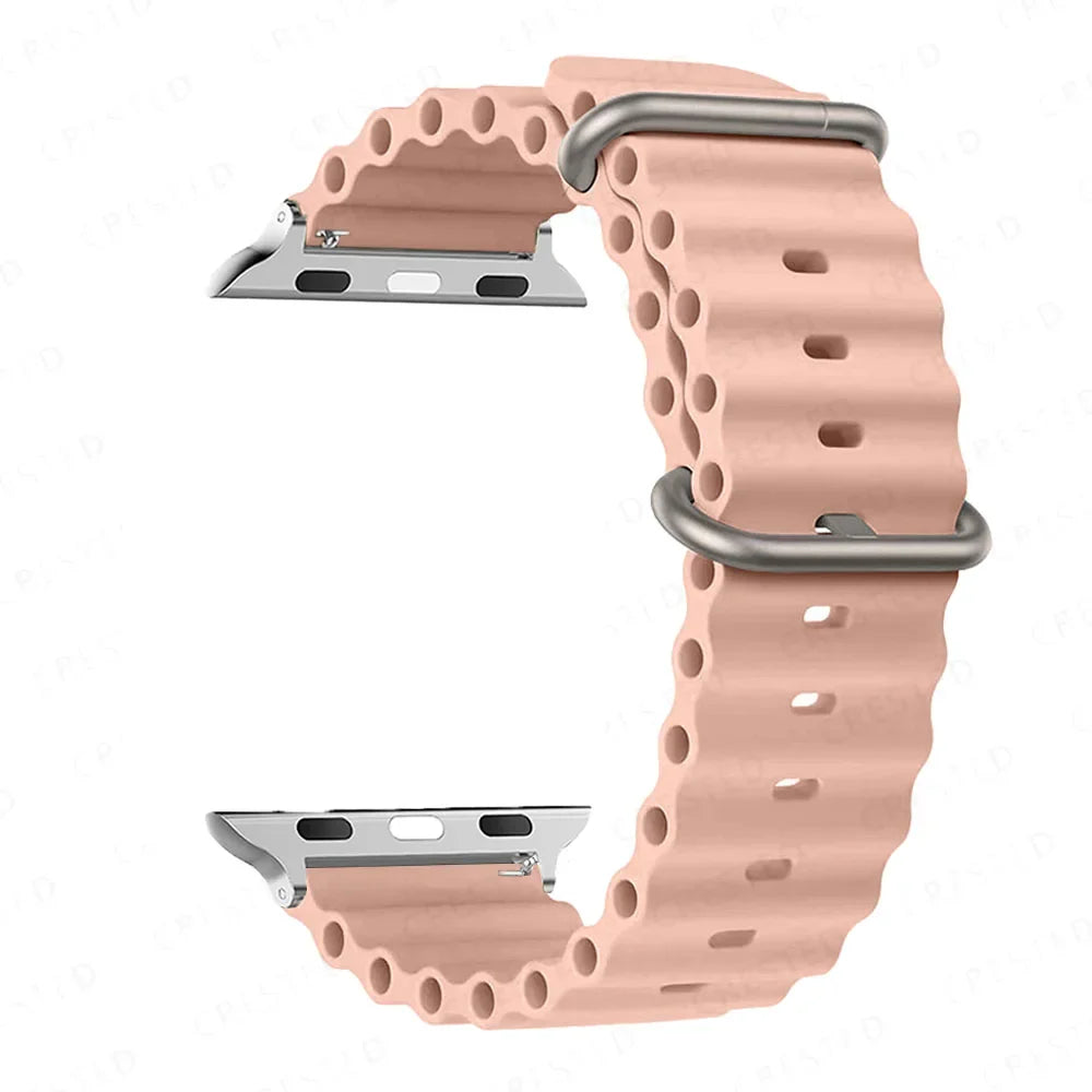 Apple Watch Silicone Strap - Soft Waterproof and Breathable