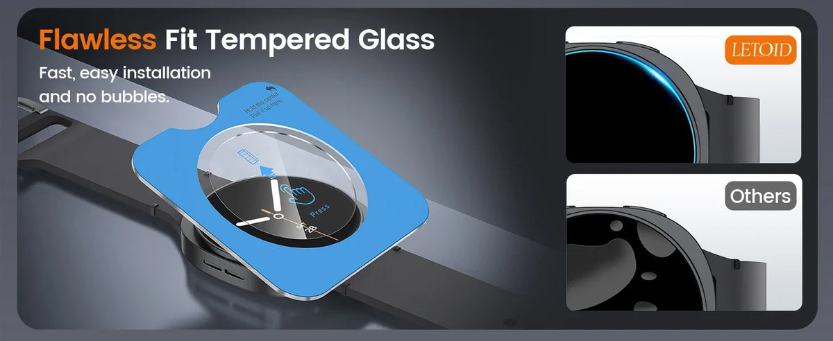 Samsung Galaxy Watch 8 Case with Tempered Glass