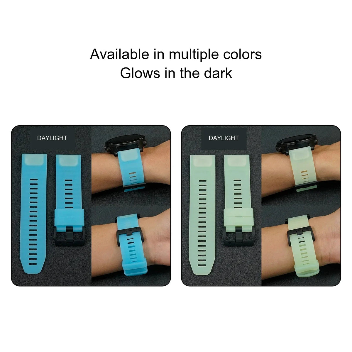Garmin QuickFit 22/26mm Glow-in-the-Dark Silicone Band