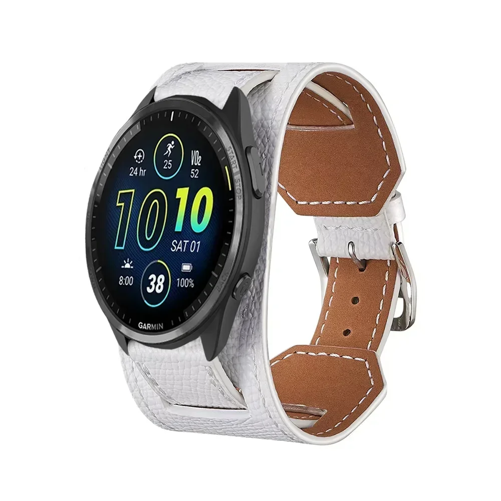 Garmin 20/22mm Quick Release Leather Cuff Band