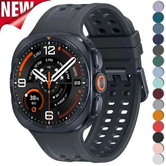 Silicone Sport Band for Samsung Galaxy Watch Ultra 2 & Ultra 2025 47mm | Replacement Strap