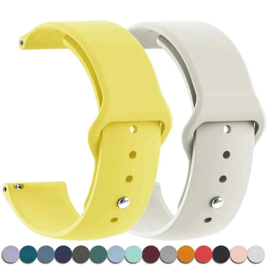 20MM / 22MM Silicone Sport Band – Samsung Galaxy Watch 6/5/4, Active 2, Gear S3 & Huawei GT4 / GT2